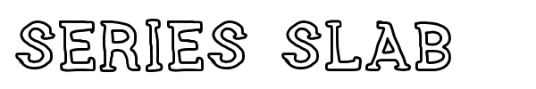 Series Slab font preview